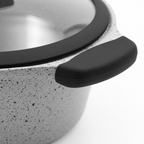 Mirage Grey Granite Coated Casserole Pot 20 cm x 10 cm | C20
