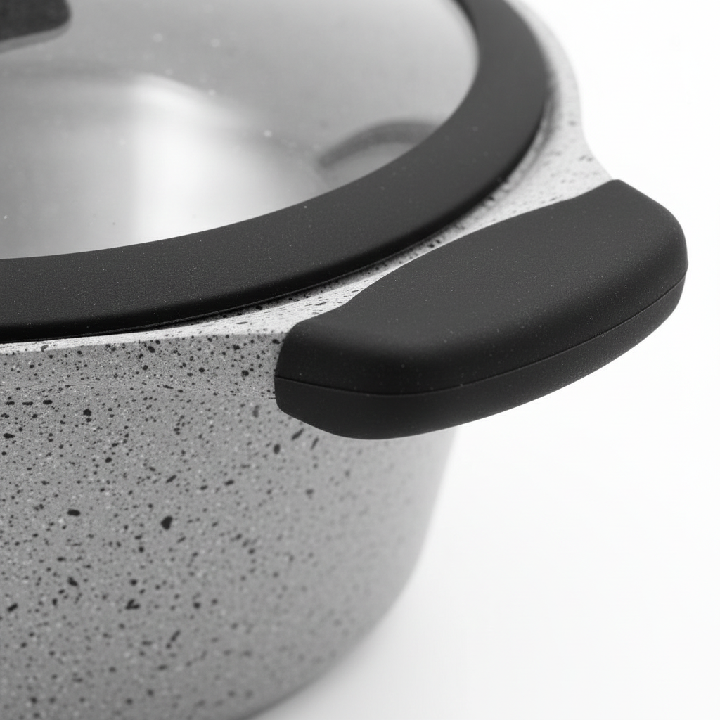 Mirage Grey Granite Coated Casserole Pot 20 cm x 10 cm | C20