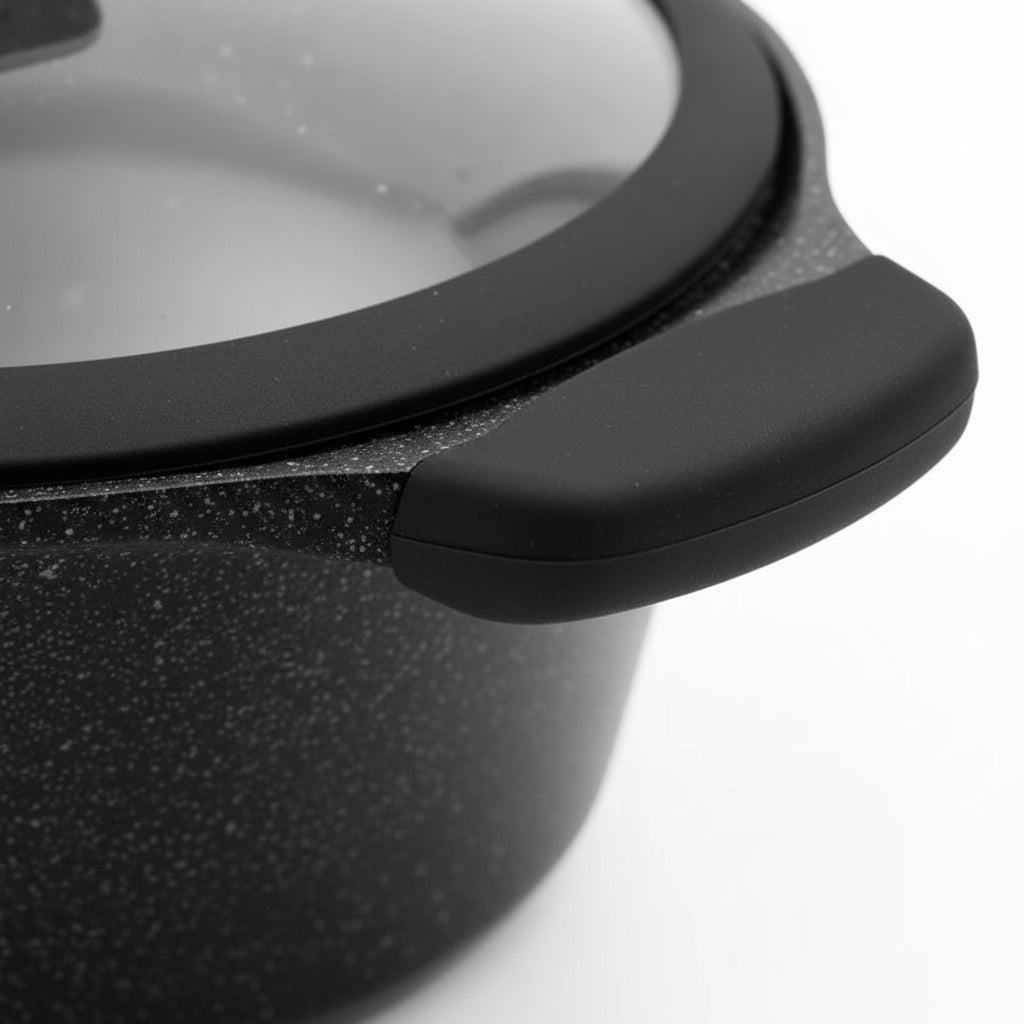 Mirage Black Granite Coated Cookware Set 6 Pcs | SET 1836