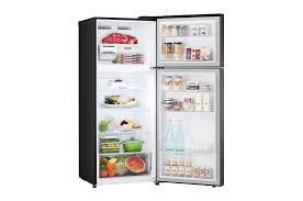 ثلاجة إل جي بفريزر علوي، سعة 315 لترًا، بتقنية العاكس، موديل GN-B312PXGB، لون أسود فولاذي 