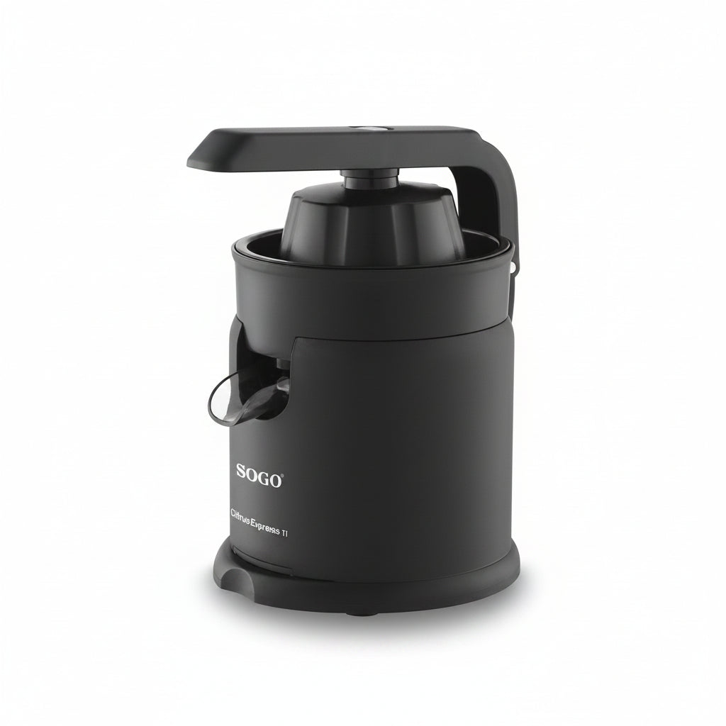 SOGO Lever Citrus Juicer – 250ml, 2 Cones, Anti-Drip, Auto Start/Stop – EXP-SS-5115