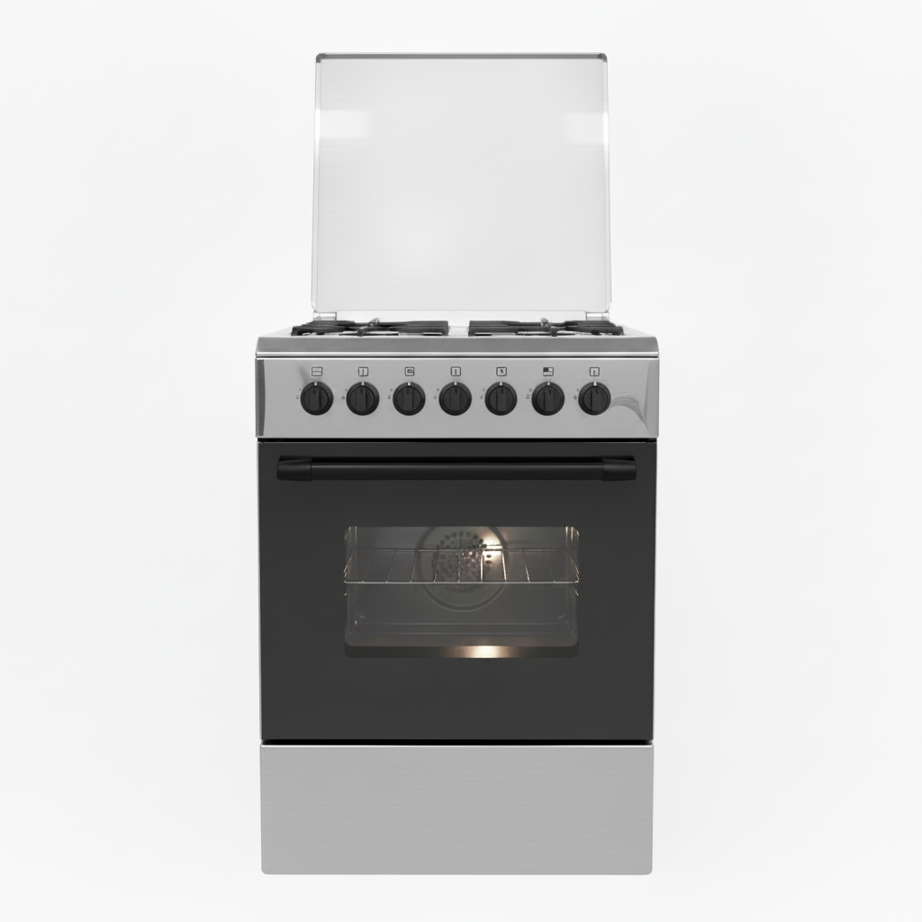 Mirage Freestanding Gas Cooker GE1640 – 4 Burners Sabaf | 60x60cm | Stainless Steel