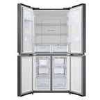 Samsung 4-Door Refrigerator 466L – Twin Cooling Plus, Water Dispenser, Gentle Black Matt, RF48A4010B4/LV