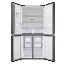 Samsung 4-Door Refrigerator 466L – Twin Cooling Plus, Water Dispenser, Gentle Black Matt, RF48A4010B4/LV