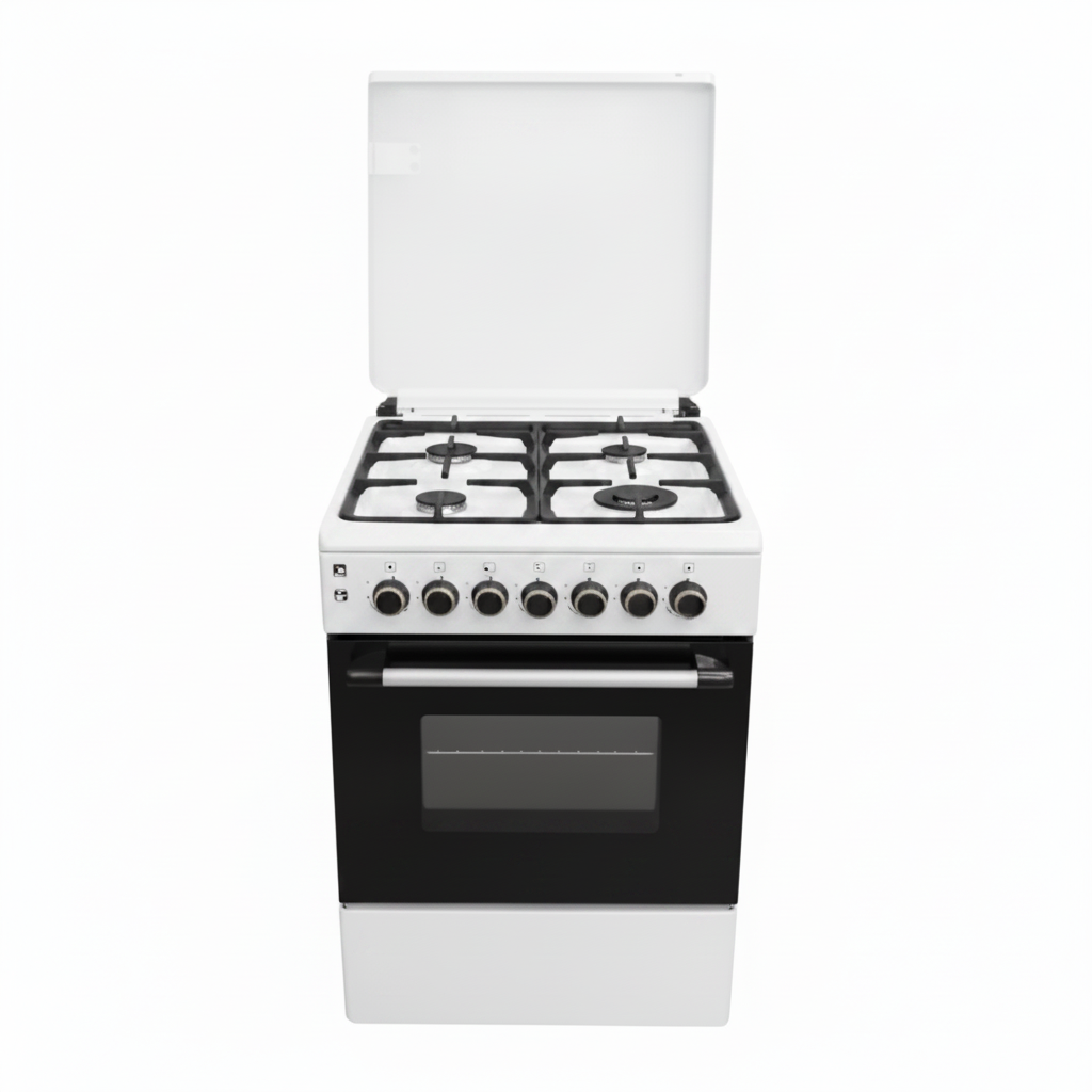 Mirage Freestanding Gas Cooker GE6060 – 4 Burners Sabaf | 60x60cm | White