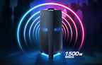 Samsung Sound Tower 1500W with Karaoke, Party Lighting & DJ Effects, MX-T70