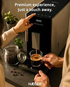 Haeger Coffee Machine Caffè Crema Automatic  – 19 Bar, 1350W, Built-in Grinder, Digital CM-AUT.012A