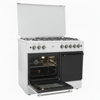 Mirage Gas Cooker Freestanding 1009 – 5 Burners | 90cm | Convection Fan | Thermostat | White