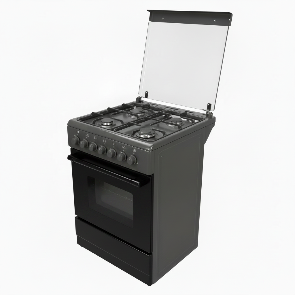 Mirage Freestanding Gas Cooker GE1640 – 4 Burners Sabaf | 60x60cm | Grey