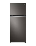 ثلاجة إل جي بفريزر علوي، سعة 315 لترًا، بتقنية العاكس، موديل GN-B312PXGB، لون أسود فولاذي 