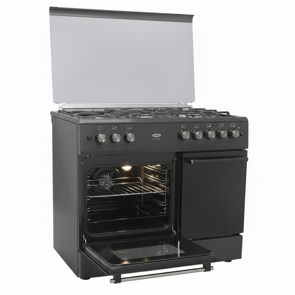 Mirage Gas Cooker Freestanding 1009 – 5 Burners | 90cm | Convection Fan | Thermostat | Grey