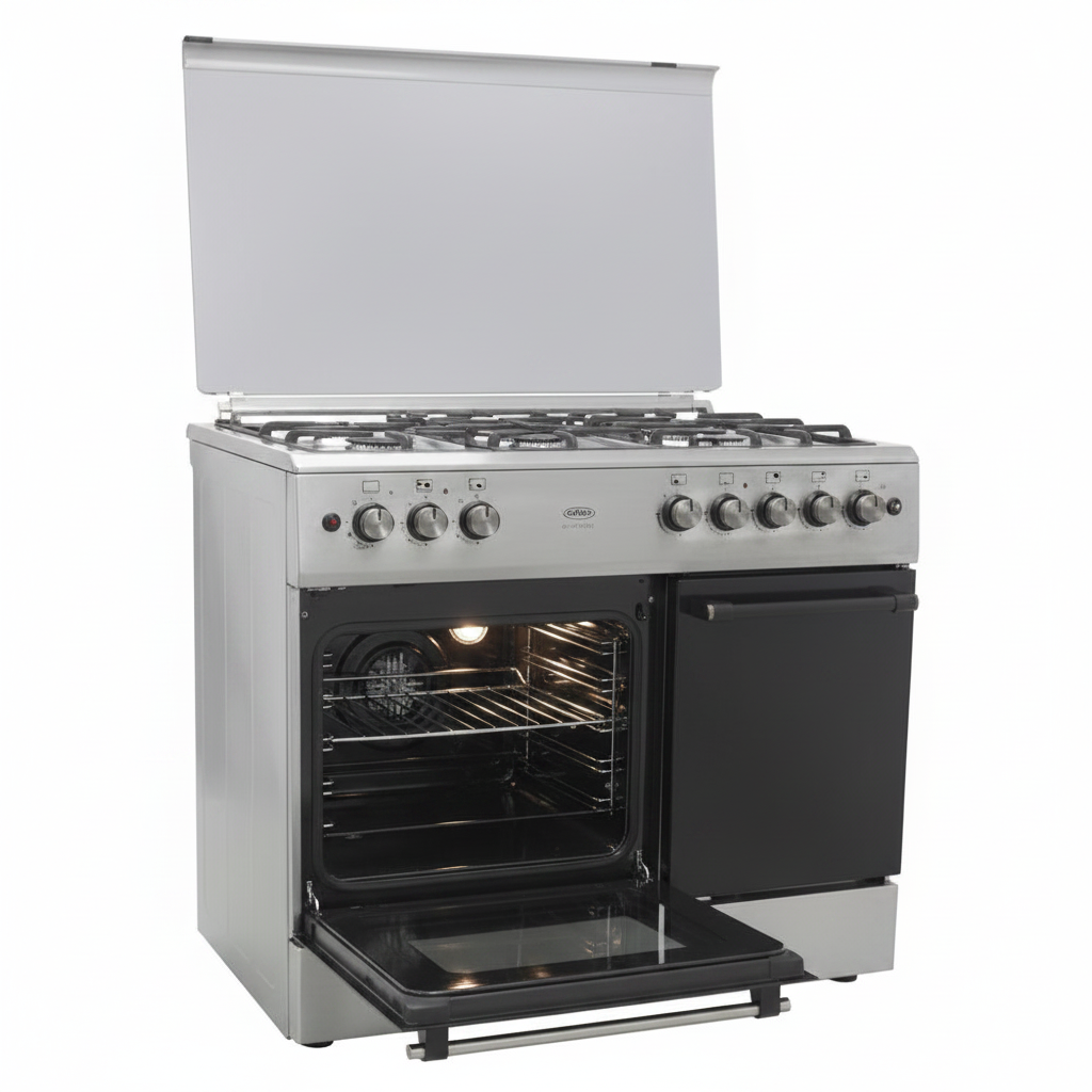 Mirage Gas Cooker Freestanding 1009 – 5 Burners | 90cm | Convection Fan | Thermostat | Stainless Steel