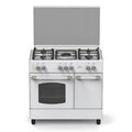 بوتاجاز كوين شيف قائم بذاته غاز 90 سم، OG-9050W، أبيض