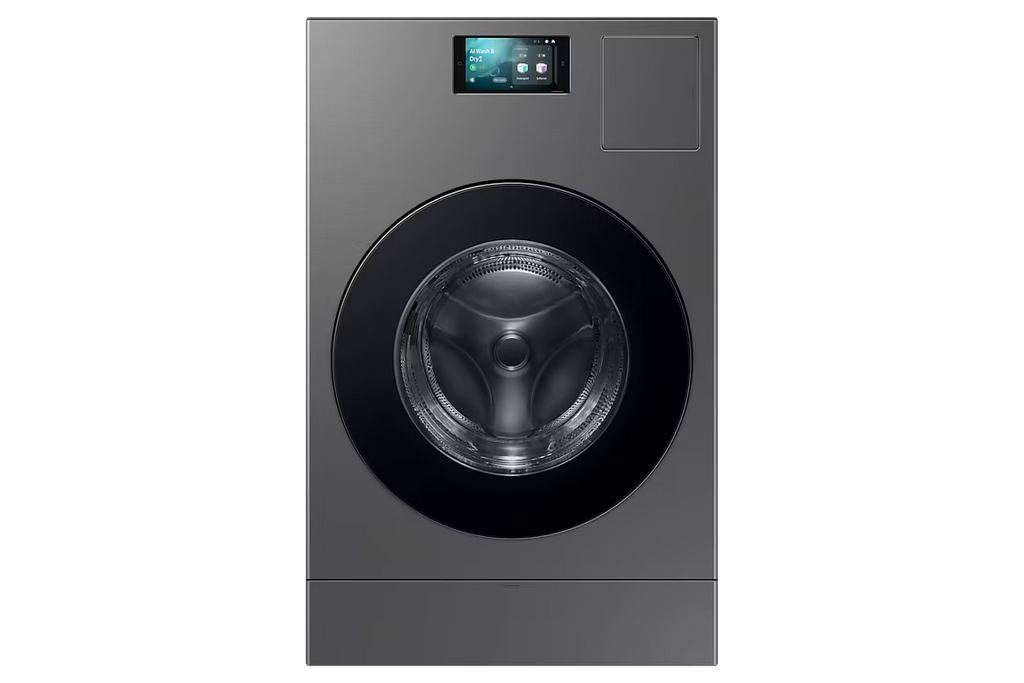Samsung Bespoke AI Laundry Combo™ 26 KG / 15 KG – AI Opti Wash & Dry, EcoBubble™, Steam, SmartThings, Gray | WD26DB8995BZGU