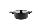 Sogo High Casserole With Glass Lid | Forged Aluminum Gold Series 24cm | SS-23170