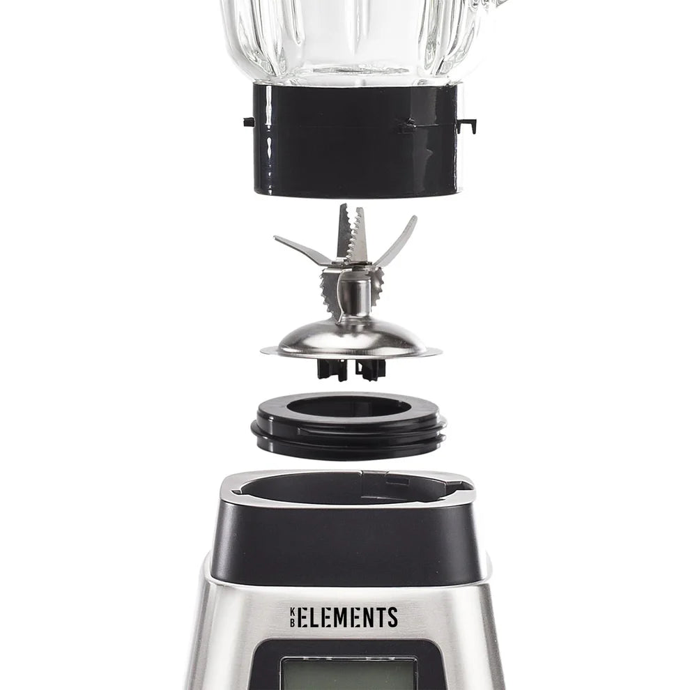 KB ELEMENTS 2-in-1 Electric Blender "Blendora" – Glass & Stainless Steel, 600W (ELK303G)