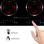 KB ELEMENTS Double Infrared Cooker 3600W – Touch Sensor, Black Crystal Glass (ELK110RP)