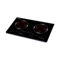 KB ELEMENTS Double Infrared Cooker 3600W – Touch Sensor, Black Crystal Glass (ELK110RP)