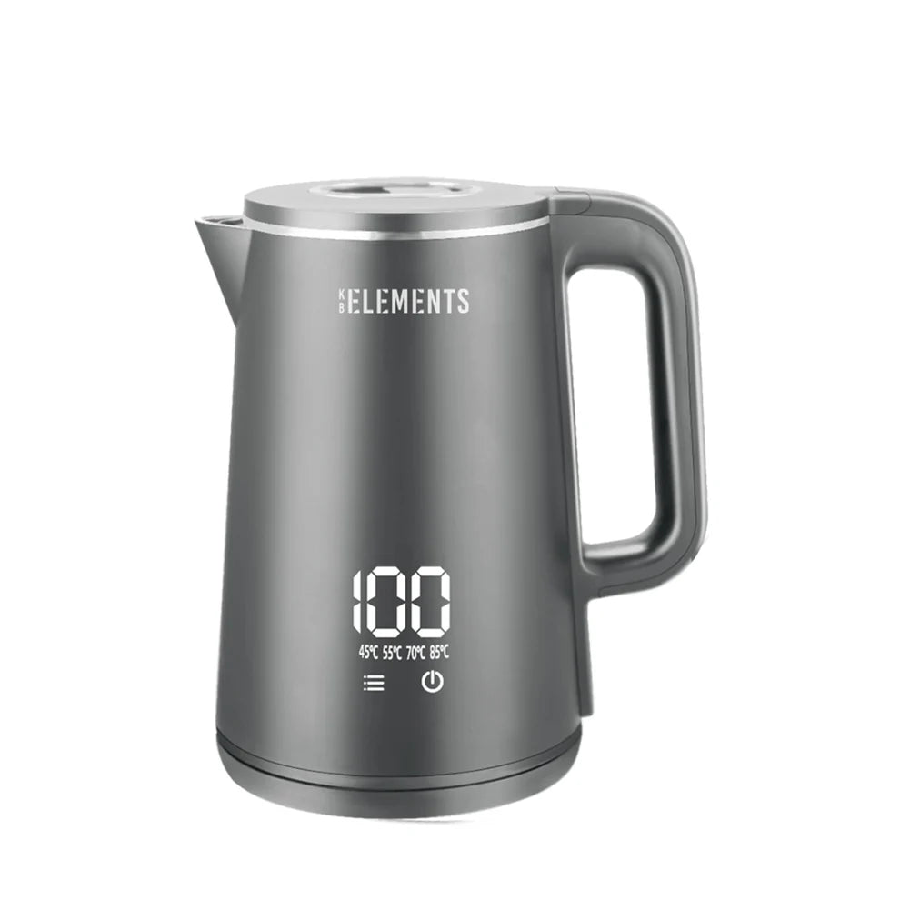 KB ELEMENTS Electric Digital Kettle "SmartBoil" – Grey (ELK224KG)
