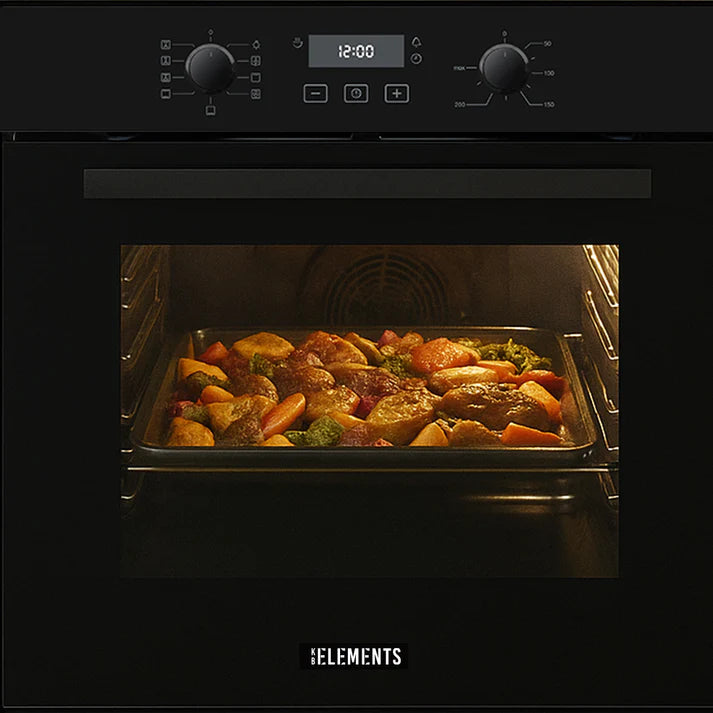 KB ELEMENTS Built-In Gas Oven 60cm – 73L Capacity, Convection & Rotisserie (ELK73GV1/2)