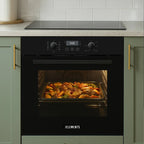 فرن غاز مدمج من KB ELEMENTS، 60 سم - سعة 73 لتر، مزود بخاصية الحمل الحراري والشواء (ELK73GV1/2)