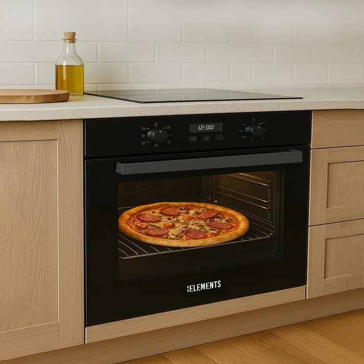 KB ELEMENTS Built-In Gas Oven 90cm – 135L Capacity, Convection & Rotisserie (ELK90GV1/2)