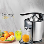 KB ELEMENTS “Squeezy” Electric Citrus Juicer 300W – Stainless Steel, Easy Press (ELK301J)