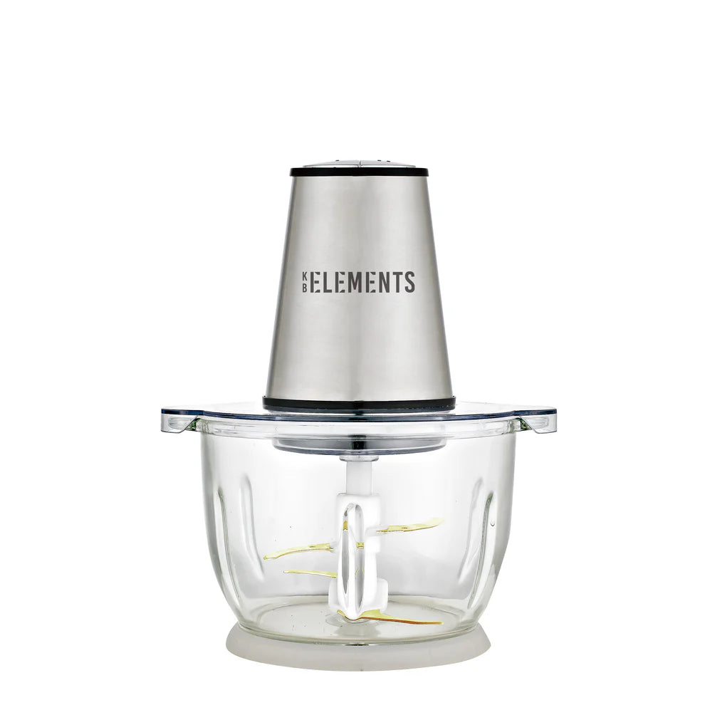 KB ELEMENTS Electric Chopper "ChopChop" – 2L Glass Bowl, 300W Stainless Steel Motor (ELK306FC)