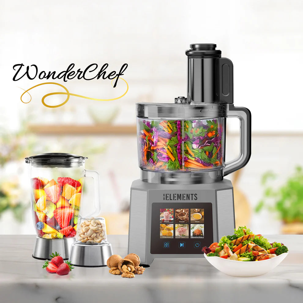 KB ELEMENTS 3L Multifunction Food Processor "WonderChef" – 1000W (ELK305FP)