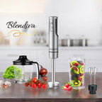 KB ELEMENTS Multifunction Hand Blender "Blendiva" – 800W Stainless Steel, 8 Speeds & Turbo (ELK307HB)