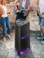 Samsung Sound Tower 1500W with Karaoke, Party Lighting & DJ Effects, MX-T70