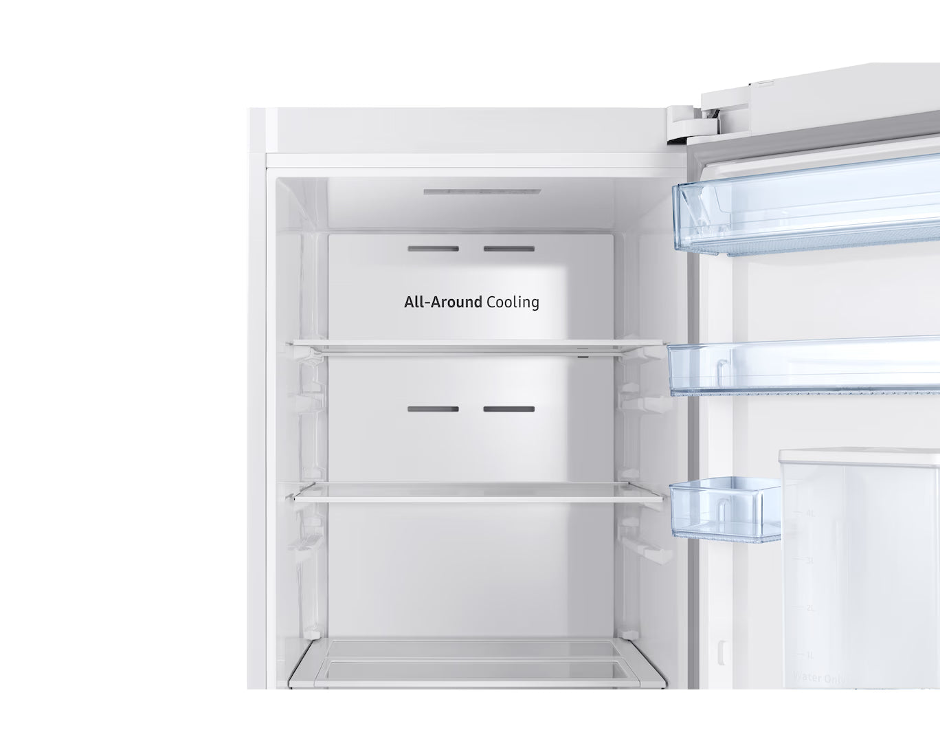 Samsung  Single Door Refrigerator 375L – No Frost, Digital Inverter, White, RR39M7310WW/SG