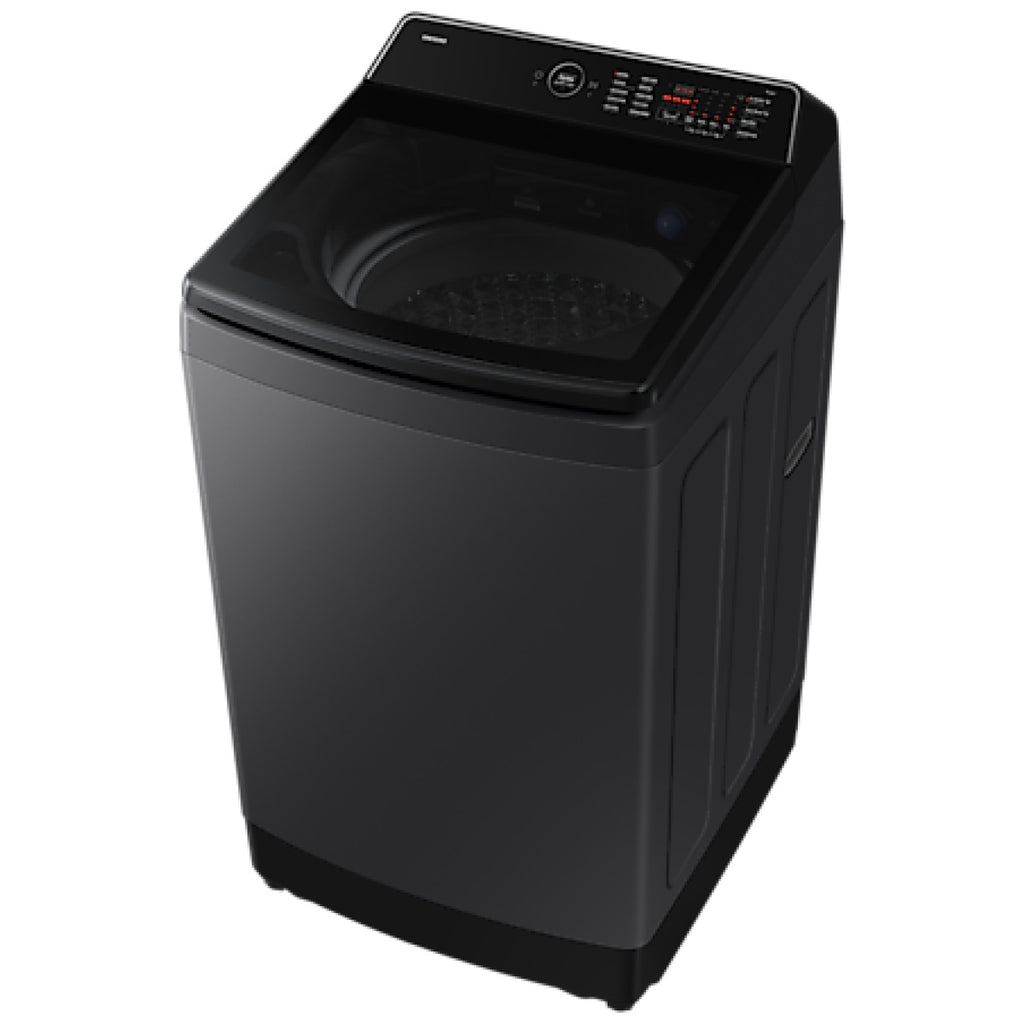 Samsung AI Top-Load Washing Machine 15kg – Bespoke EcoBubble, AI Wash, BubbleStorm, SmartThings, Black Caviar | WA80F15S5CRQ