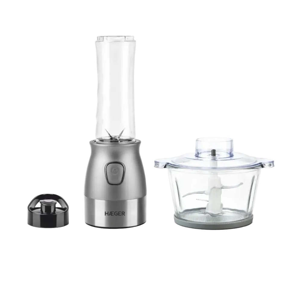 Haeger Perfect Combo 2-in-1 Blender & Chopper 500W – 600ml Jar & 2L Bowl LQ-2E1.009A
