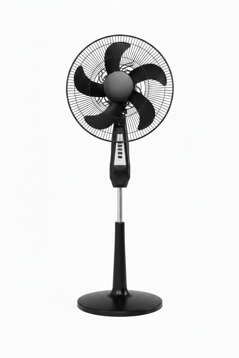 Stand Fan 18" 60W 4 Speeds with Timer Black | FN1813TJ-B