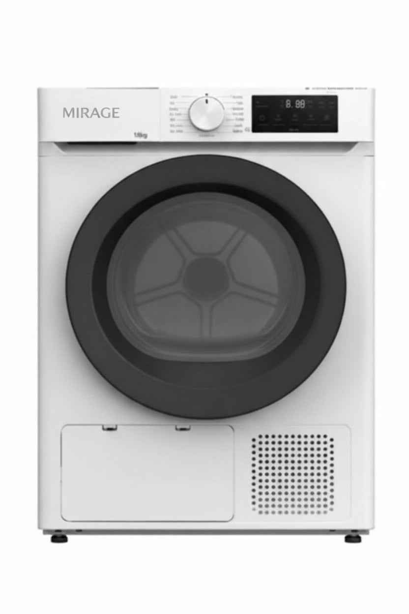 Mirage Heat Pump Inverter Condenser Dryer 10 Kg White | DCR10INV-W