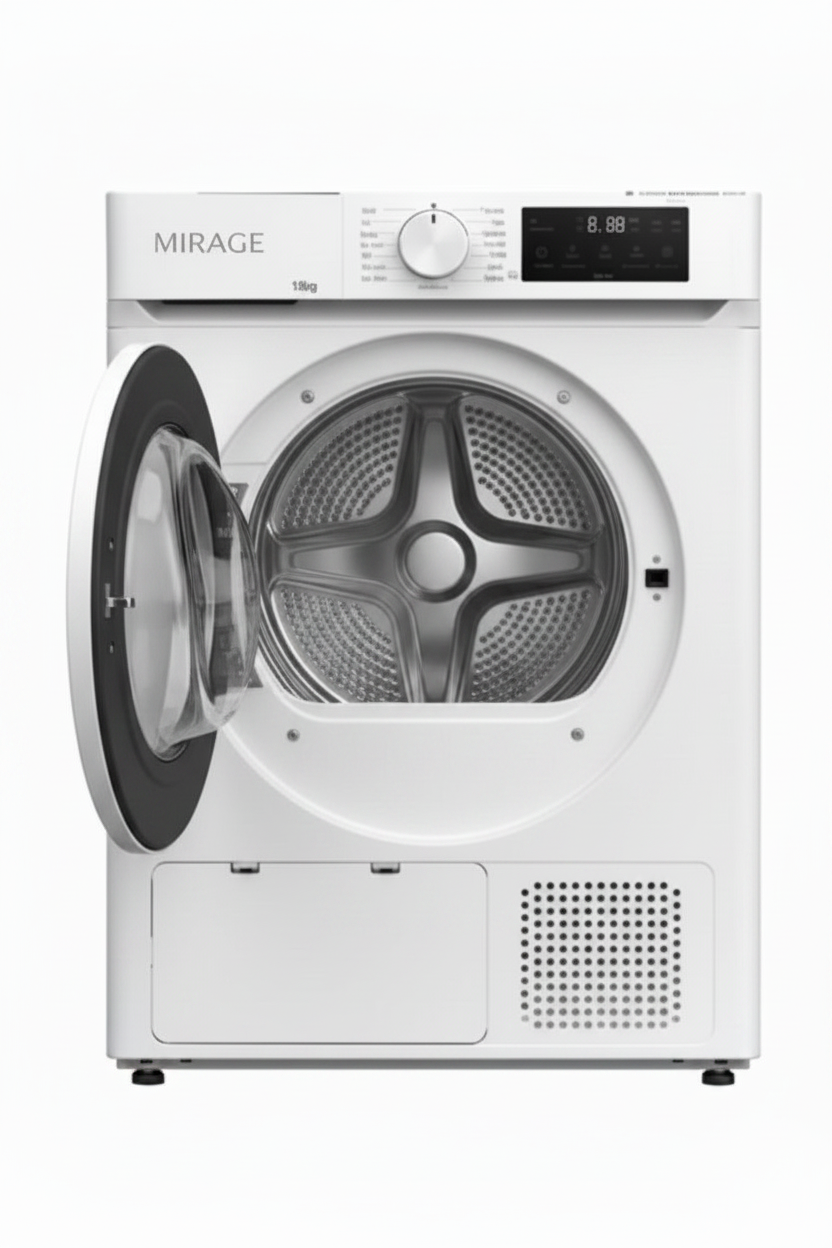 Mirage Heat Pump Inverter Condenser Dryer 10 Kg White | DCR10INV-W