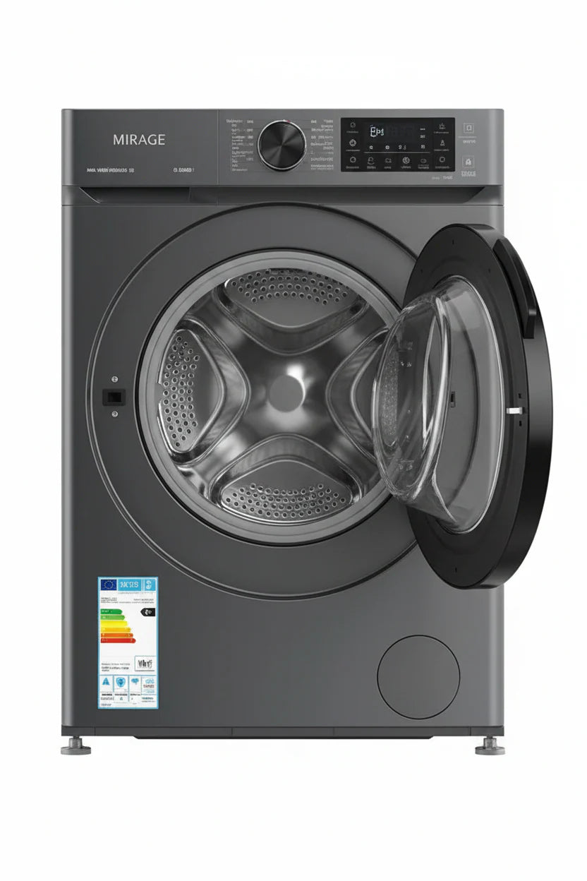 Mirage Front Load Washing Machine BLDC Inverter 10 Kg Dark Silver | MR-WM10BLDC-S