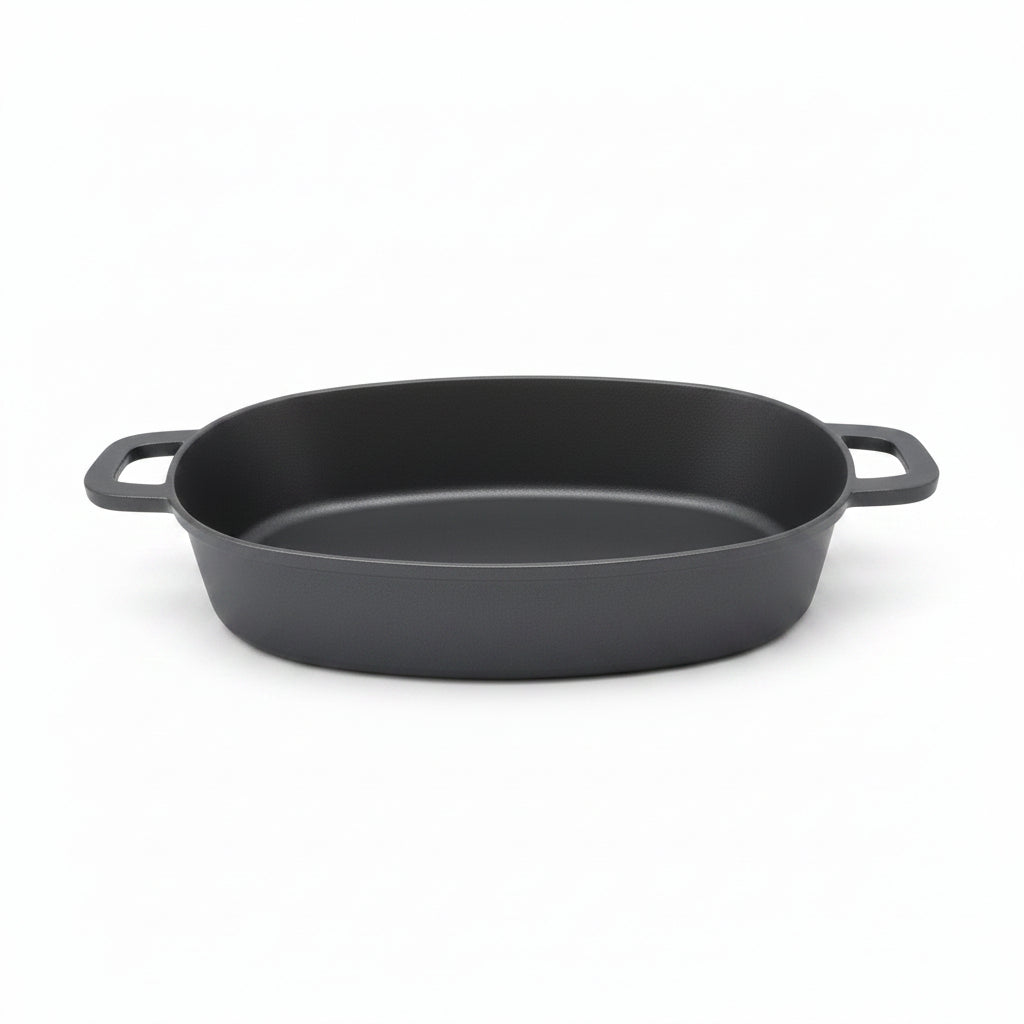 Mirage Grey Granite Coated Oven Tray 28 cm with Glass Lid | M-OSP7.5