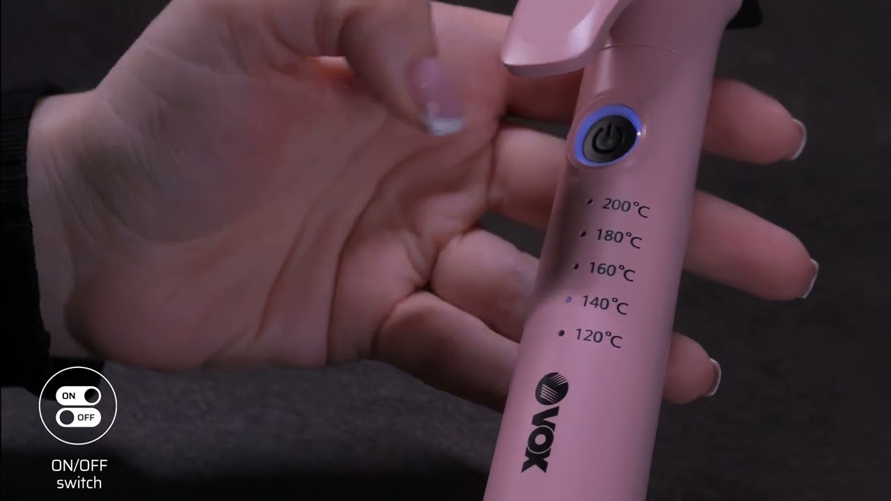 Vox Hair Styler 60W – 200°C, 25mm Ceramic Barrel, Auto Shutdown, HCF708N