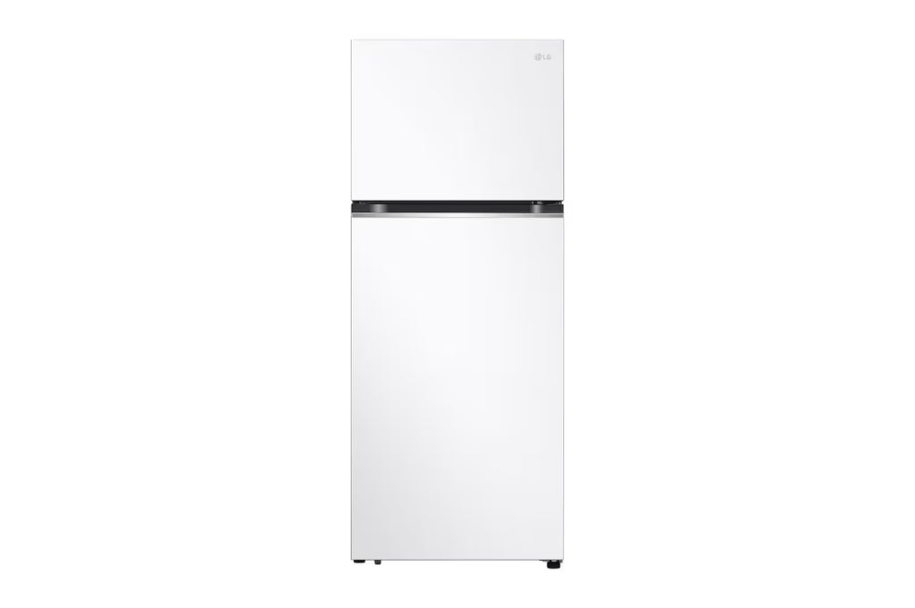 ثلاجة إل جي بفريزر علوي 423 لتر – | LinearCooling™ | Door Cooling+، طراز GLB-582GVWP، أبيض