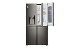 LG Refrigerator 4 Doors, Instaview Knock Knock, 423 Liters, GR-X24FMKBL