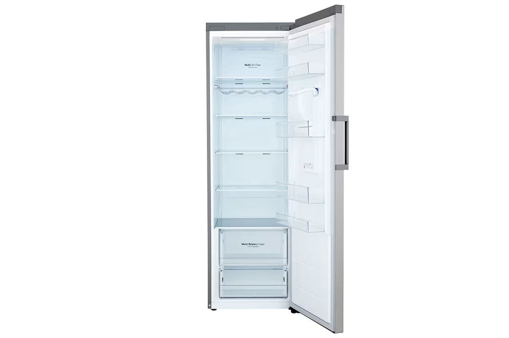 ثلاجة إل جي بباب واحد 384 لتر – | تبريد خطي (LinearCooling™) | ثينكيو واي فاي، GC-F511ELDM، فضي