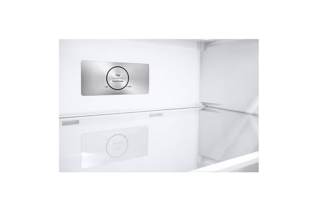 ثلاجة إل جي بفريزر علوي 423 لتر – | LinearCooling™ | Door Cooling+، طراز GLB-582GVWP، أبيض