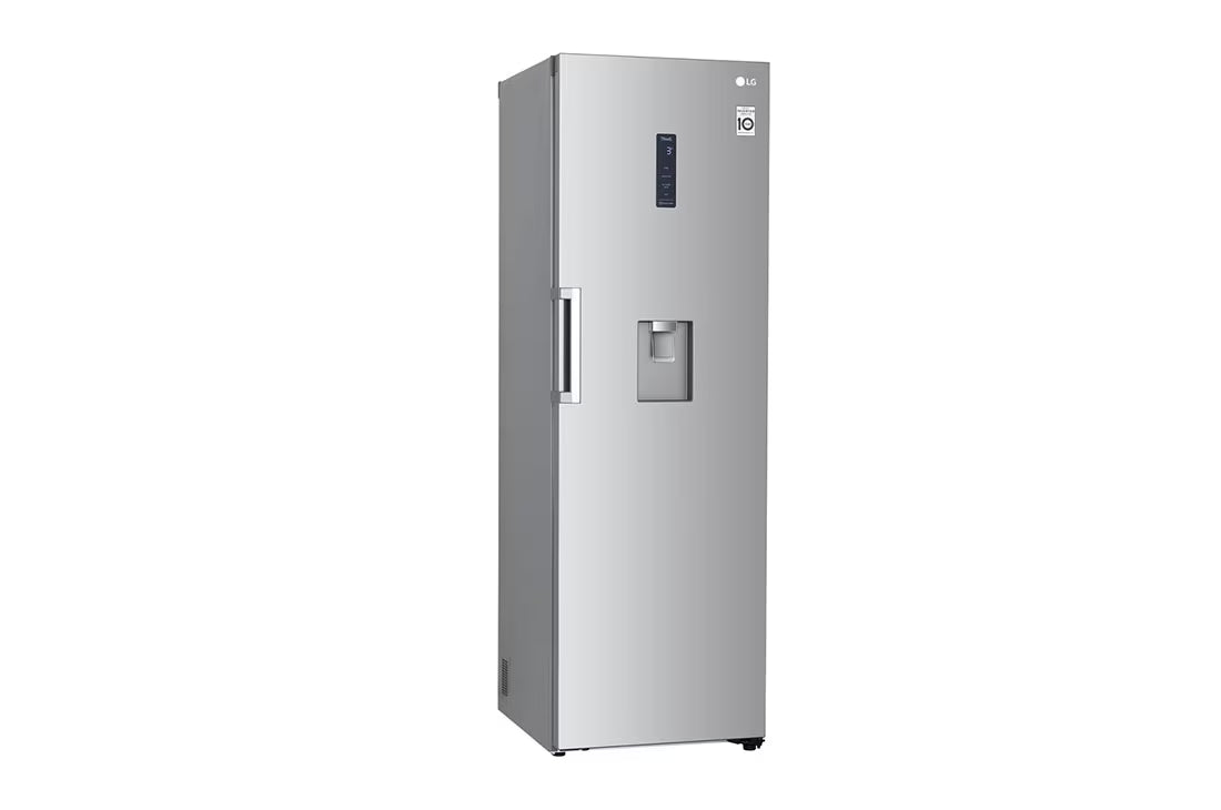 ثلاجة إل جي بباب واحد 384 لتر – | تبريد خطي (LinearCooling™) | ثينكيو واي فاي، GC-F511ELDM، فضي