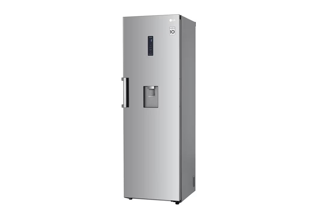 ثلاجة إل جي بباب واحد 384 لتر – | تبريد خطي (LinearCooling™) | ثينكيو واي فاي، GC-F511ELDM، فضي