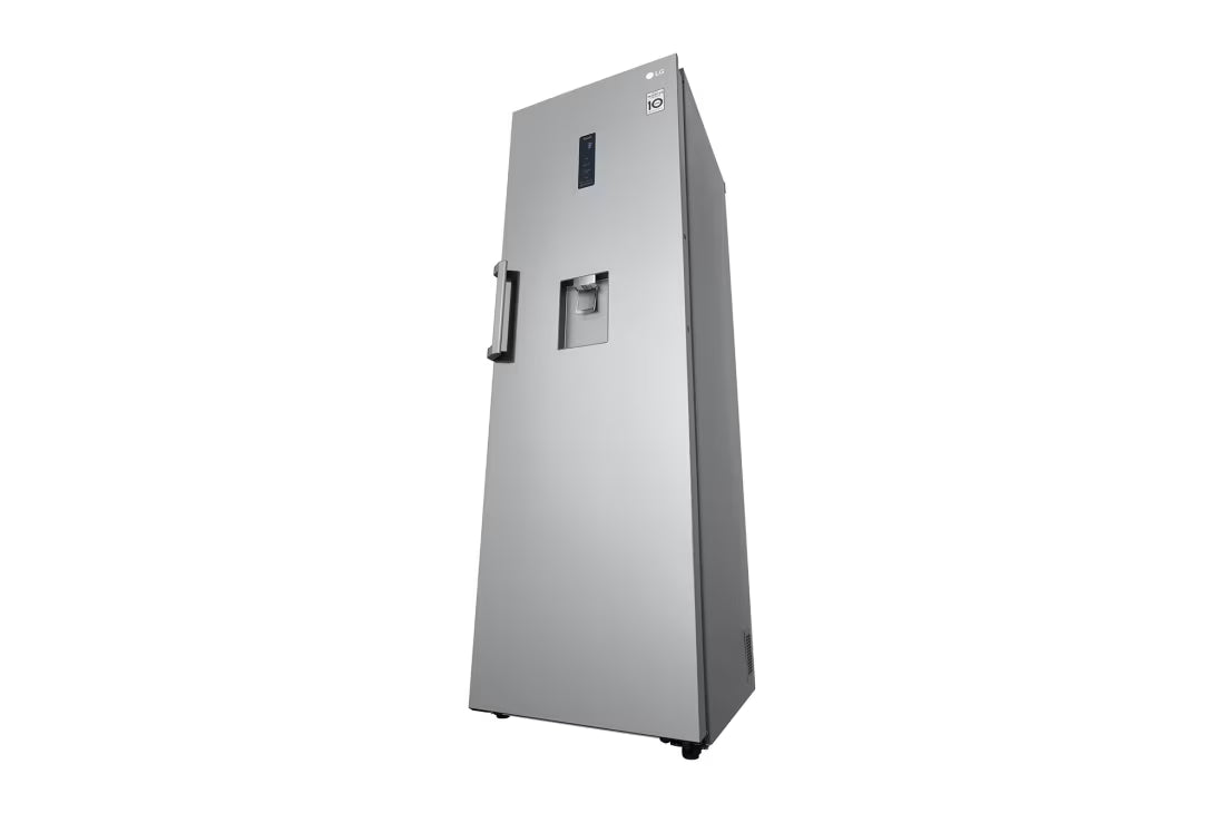 ثلاجة إل جي بباب واحد 384 لتر – | تبريد خطي (LinearCooling™) | ثينكيو واي فاي، GC-F511ELDM، فضي