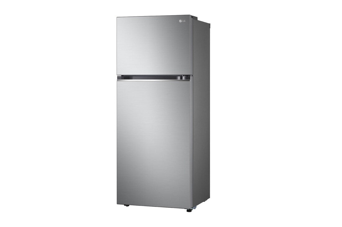ثلاجة إل جي بفريزر علوي 423 لتر –| LinearCooling™ | Door Cooling+، GLB-582GVLP، فضي
