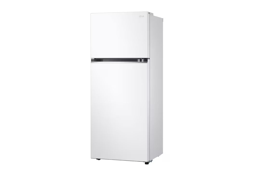 ثلاجة إل جي بفريزر علوي 423 لتر – | LinearCooling™ | Door Cooling+، طراز GLB-582GVWP، أبيض