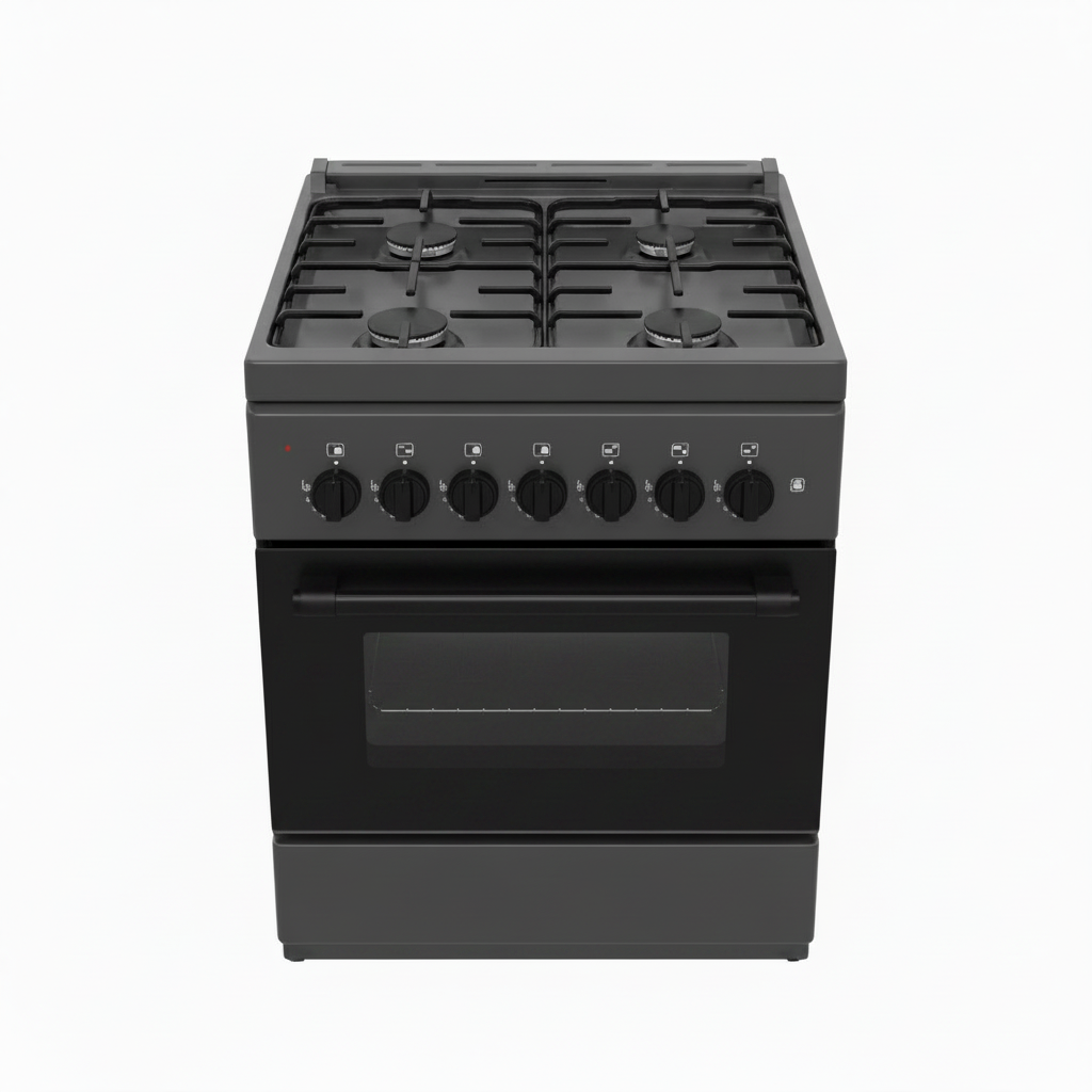 Mirage Freestanding Gas Cooker GE1640 – 4 Burners Sabaf | 60x60cm | Grey